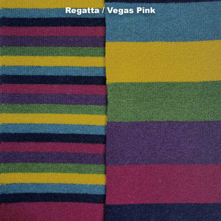 SCARVES - NO. 1 - PREMIUM AUSTRALIAN LAMBSWOOL - Regatta / Vegas Pink - 