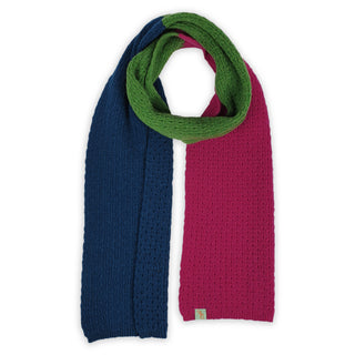 SCARVES - OSTRICH - PREMIUM AUSTRALIAN LAMBSWOOL - Grenadine Pink / Watercress Green - 