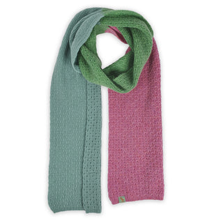 SCARVES - OSTRICH - PREMIUM AUSTRALIAN LAMBSWOOL - Nougat Pink / Springtime Green - 