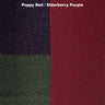 Poppy Red / Elderberry Purple