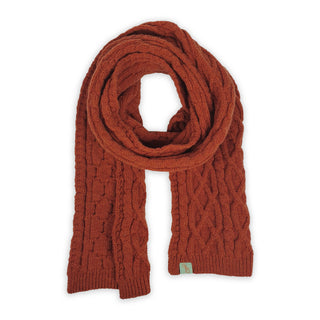 SCARVES - BRIOCHE - PREMIUM AUSTRALIAN LAMBSWOOL - Ember Orange - 