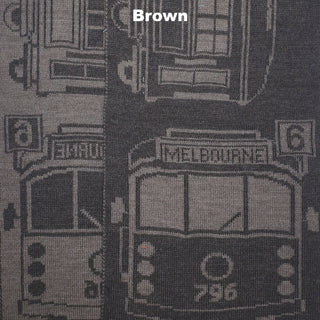 SCARVES - TRAM I AM - EXTRA FINE MERINO WOOL - Brown - 