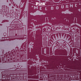 SCARVES - MELBOURNE - EXTRA FINE MERINO WOOL - Pink - 