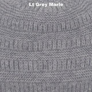 BEANIES - PIPPY - PREMIUM AUSTRALIAN LAMBSWOOL - Lt Grey Marle - 