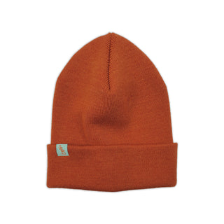 BEANIES - BASE - EXTRAFINE MERINO WOOL - Cinnamon Orange - 