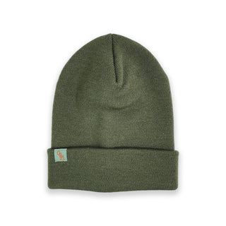 BEANIES - BASE - MERINO - Dk Olive Green -