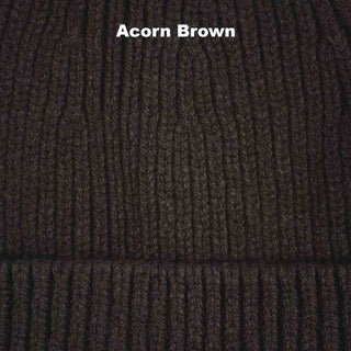 BEANIES - FIXED - PREMIUM AUSTRALIAN LAMBSWOOL - Acorn Brown - 