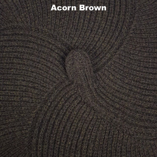 BEANIES - WHIPPET BERET - PREMIUM AUSTRALIAN LAMBSWOOL - Acorn Brown - 