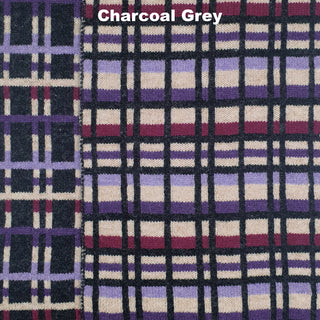 SCARVES - PLAID UP - PREMIUM AUSTRALIAN LAMBSWOOL - Charcoal Grey - 