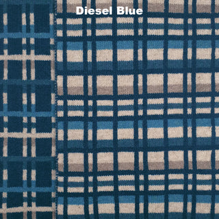 SCARVES - PLAID UP - PREMIUM AUSTRALIAN LAMBSWOOL - Diesel Blue - 