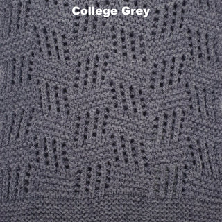 SCARVES - PLINKO - PREMIUM AUSTRALIAN LAMBSWOOL - College Grey - 