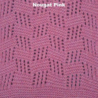 SCARVES - PLINKO - PREMIUM AUSTRALIAN LAMBSWOOL - Nougat Pink - 