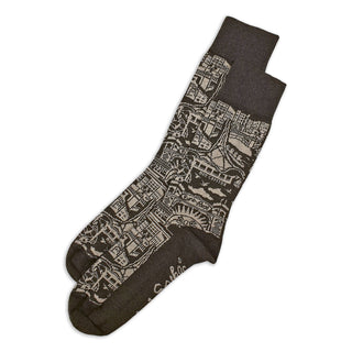 SOCKS - MELBOURNE - AUSTRALIAN COTTON - Brown Marle - S / 2-8