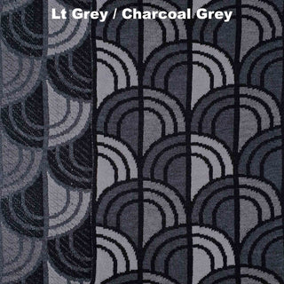 SCARVES - WINDOW - EXTRA FINE MERINO WOOL - Lt Grey / Charcoal Grey - 