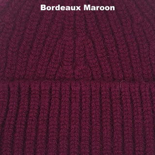 BEANIES - GOLDFISH - LAMBSWOOL - Bordeaux Maroon -