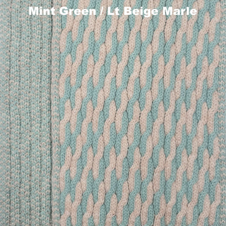 SCARVES - BINARY - LAMBSWOOL - Mint Green / Lt Beige Marle -