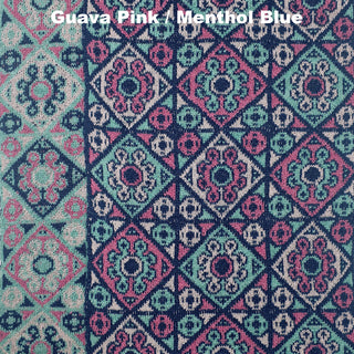 SCARVES - BOBBIN - MERINO - Menthol Blue / Musk Pink -