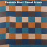 Peacock Blue / Camel Brown