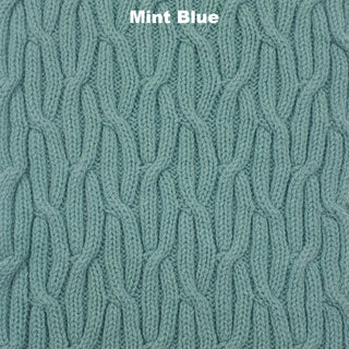 SCARVES - FINE VINE - LAMBSWOOL - Mint Blue -