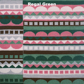 SCARVES - FOLK - MERINO - Regal Green -