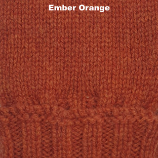 GLOVES - CLAWS - FINGERLESS MITTENS - LAMBSWOOL - Ember Orange -