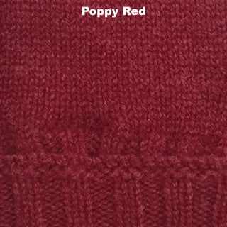 GLOVES - CLAWS - FINGERLESS MITTENS - LAMBSWOOL - Poppy Red -