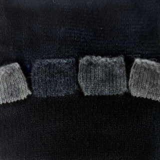 GLOVES - FABULOUS FAGINS - FINGERLESS - LAMBSWOOL - Black/College grey -
