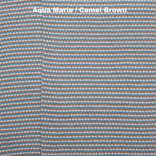 BLANKETS - NANNA’S KNOTS - MERINO - Aqua Marle / Camel Brown - Extra Small