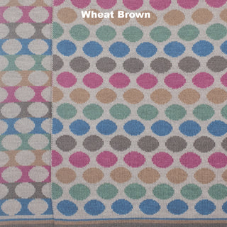 PERSONALISED BLANKETS - RAINBOW LOVE - MERINO - Wheat Brown - Extra Small