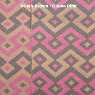BLANKETS - JIGGLE - MERINO - Brush Brown / Guava Pink - Extra Small