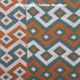 BLANKETS - JIGGLE - MERINO - Pino Green / Toffee Mustard - Extra Small