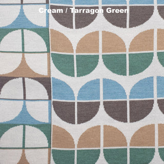 BLANKETS - TULIP - MERINO - Cream / Tarragon Green - Extra Small