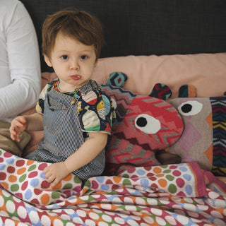 PERSONALISED BLANKETS - RAINBOW LOVE - MERINO - -