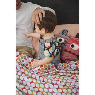 PERSONALISED BLANKETS - RAINBOW LOVE - MERINO - -