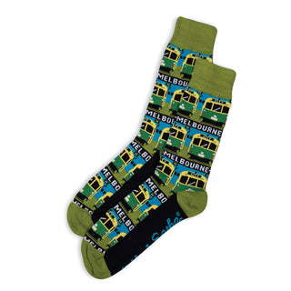 SOCKS - BING BING - AUSTRALIAN COTTON - Green - S / 2-8