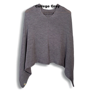 PONCHOS - BLUEBIRD - MERINO - College Grey - 