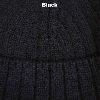 BEANIES - PICO - PREMIUM AUSTRALIAN LAMBSWOOL - Black - 