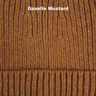 BEANIES - FIXED - PREMIUM AUSTRALIAN LAMBSWOOL - Gazelle Mustard - 