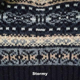 BEANIES - IRISH TWIST - LAMBSWOOL - Stormy -