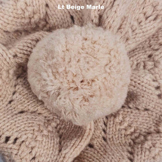 BEANIES - PEACOCK - PREMIUM AUSTRALIAN LAMBSWOOL - Lt Beige Marle - 