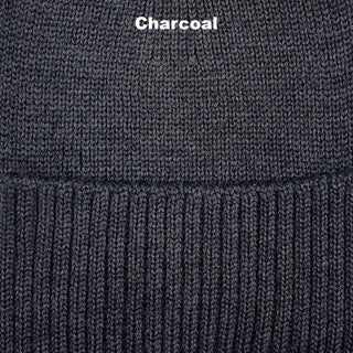 BEANIES - SCHMICK - EXTRAFINE MERINO WOOL - Charcoal - 