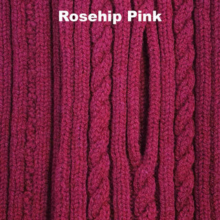 SCARVES - PRIMA SCARFETTE - PREMIUM AUSTRALIAN LAMBSWOOL - Rosehip Pink - 