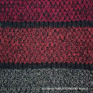 SCARVES - ALISHAN - LAMBSWOOL - Rosehip Pink / Raspberry Marle -