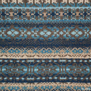 SCARVES - IRISH TWIST - LAMBSWOOL - Blues -