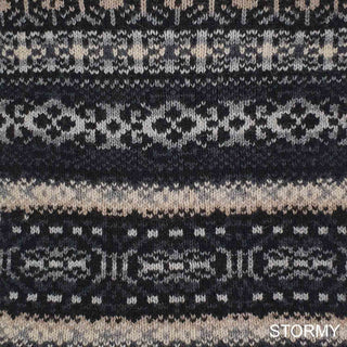 SCARVES - IRISH TWIST - LAMBSWOOL - Stormy -