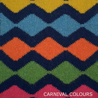SCARVES - KARLU - LAMBSWOOL - Carnival Colours -