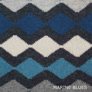 SCARVES - KARLU - LAMBSWOOL - Marine Blues -