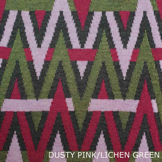 SCARVES - HIGH FIDELITY - MERINO - Dusty Pink / Lichen Green -