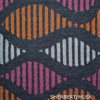 SCARVES - RUSTY CAGE - MERINO - Sherbert Orange / Musk Pink -