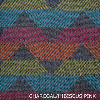 SCARVES - SINGALONG - MERINO - Charcoal / Hibiscus Pink -
